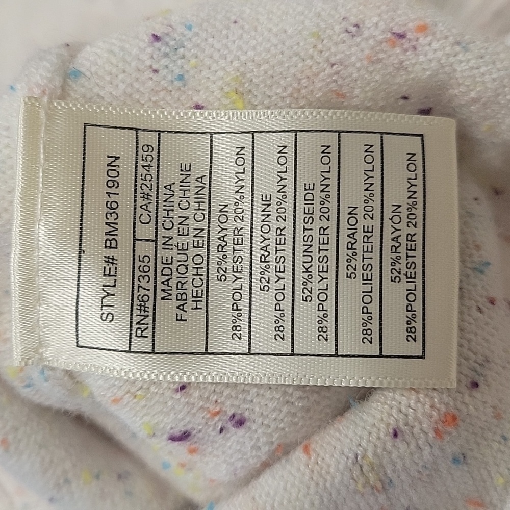 BB Dakota Steve Madden- Dresden Sweater in Rainbow Confetti-Size XL - Picture 14 of 16